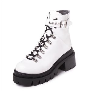 Jeffrey Campbell Czech boot in white